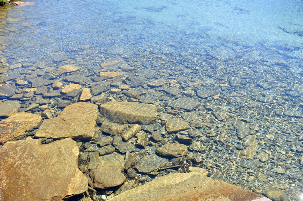 the water is crystal clear and crystal blue