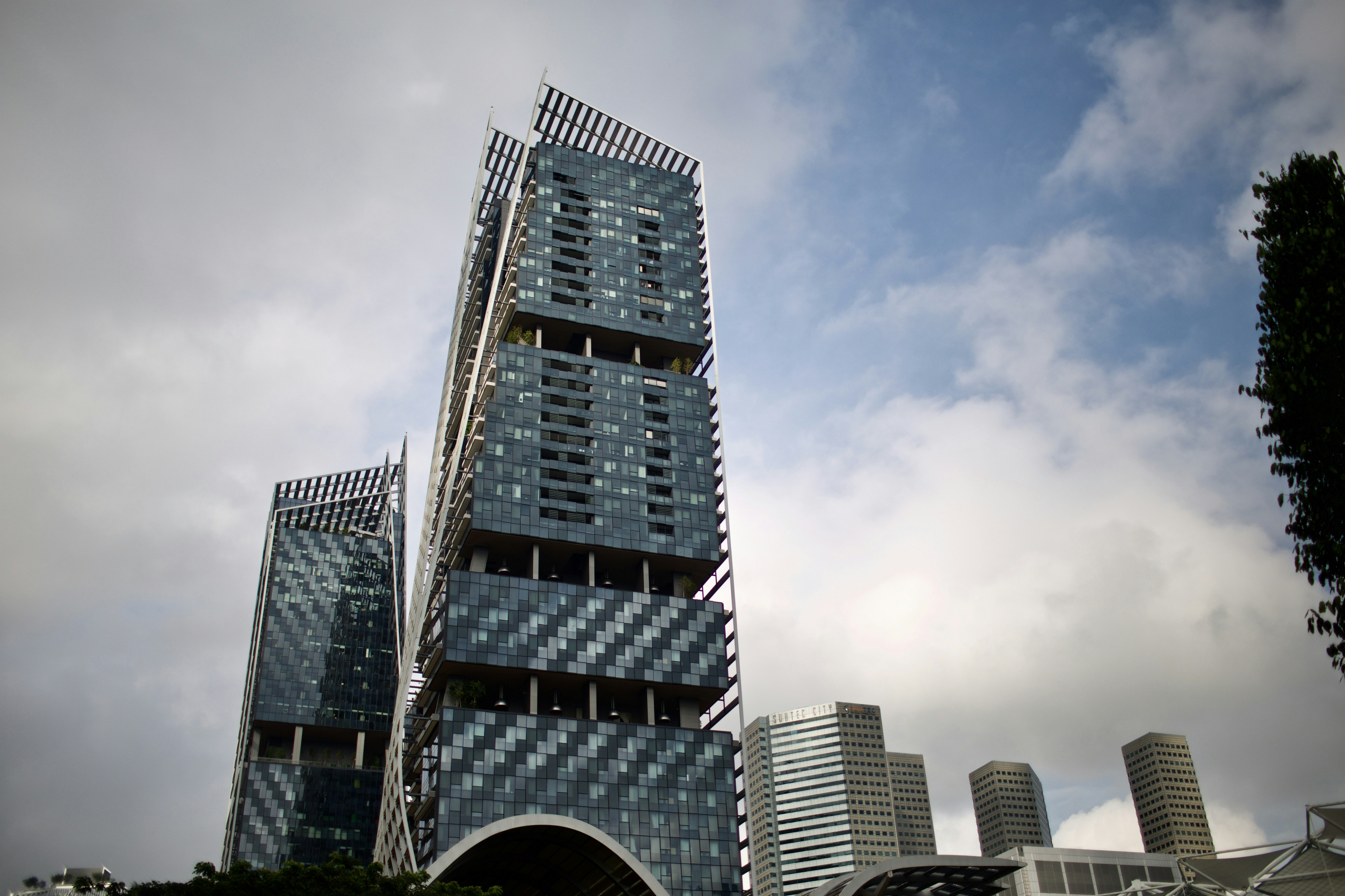 a very tall building with a lot of windows