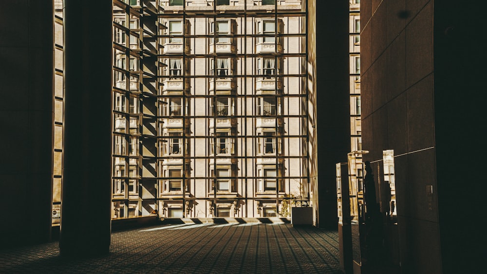 a large building with a lot of windows in it