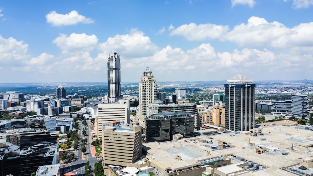 a city with a lot of tall buildings