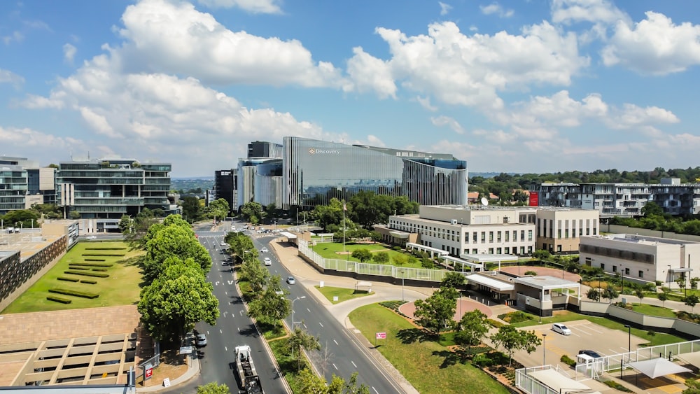 a view of a city with a lot of buildings