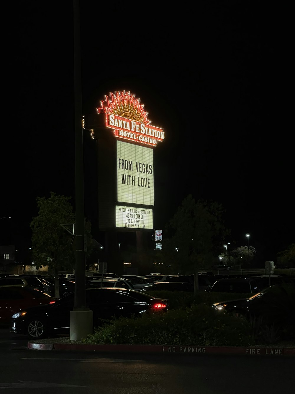 a large sign that is on the side of a building