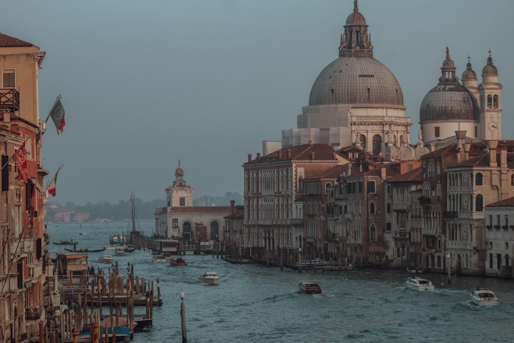 a boat in the water with Grand Canal in the background