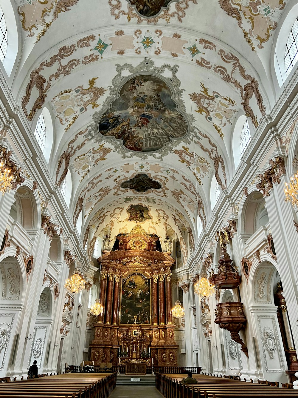 a large church with a very high ceiling