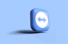 a blue button with an arrow pointing to the right