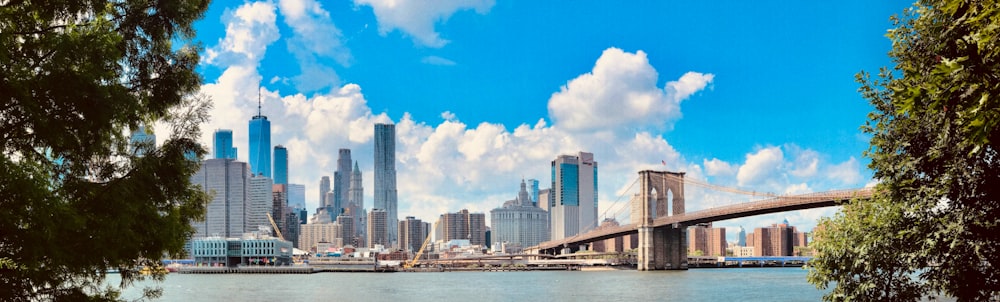 a view of a city from across the water