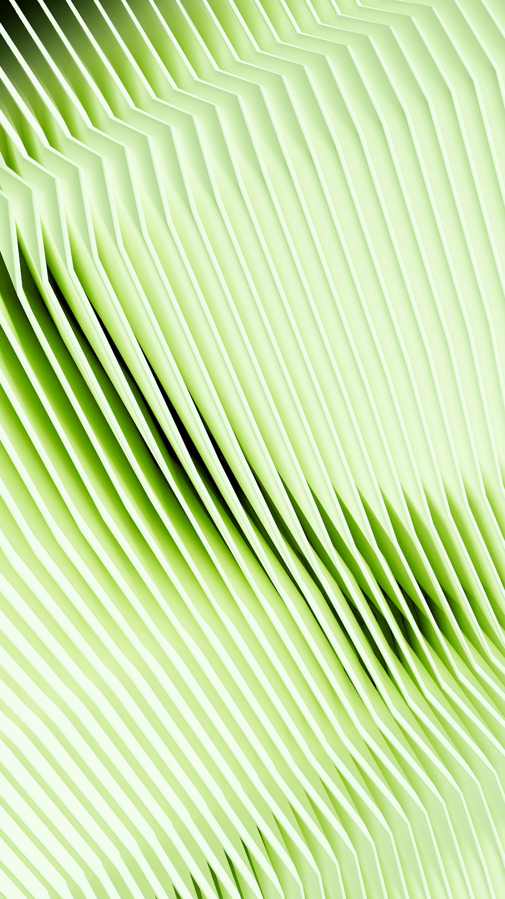 Un fond abstrait vert avec des lignes ondulées