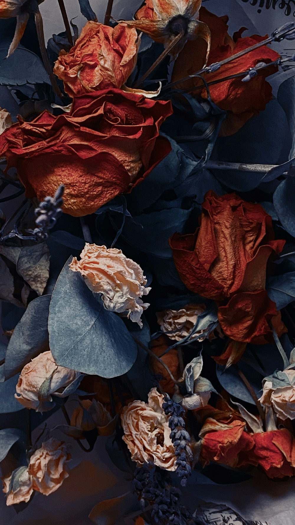 a bunch of flowers that are on a table