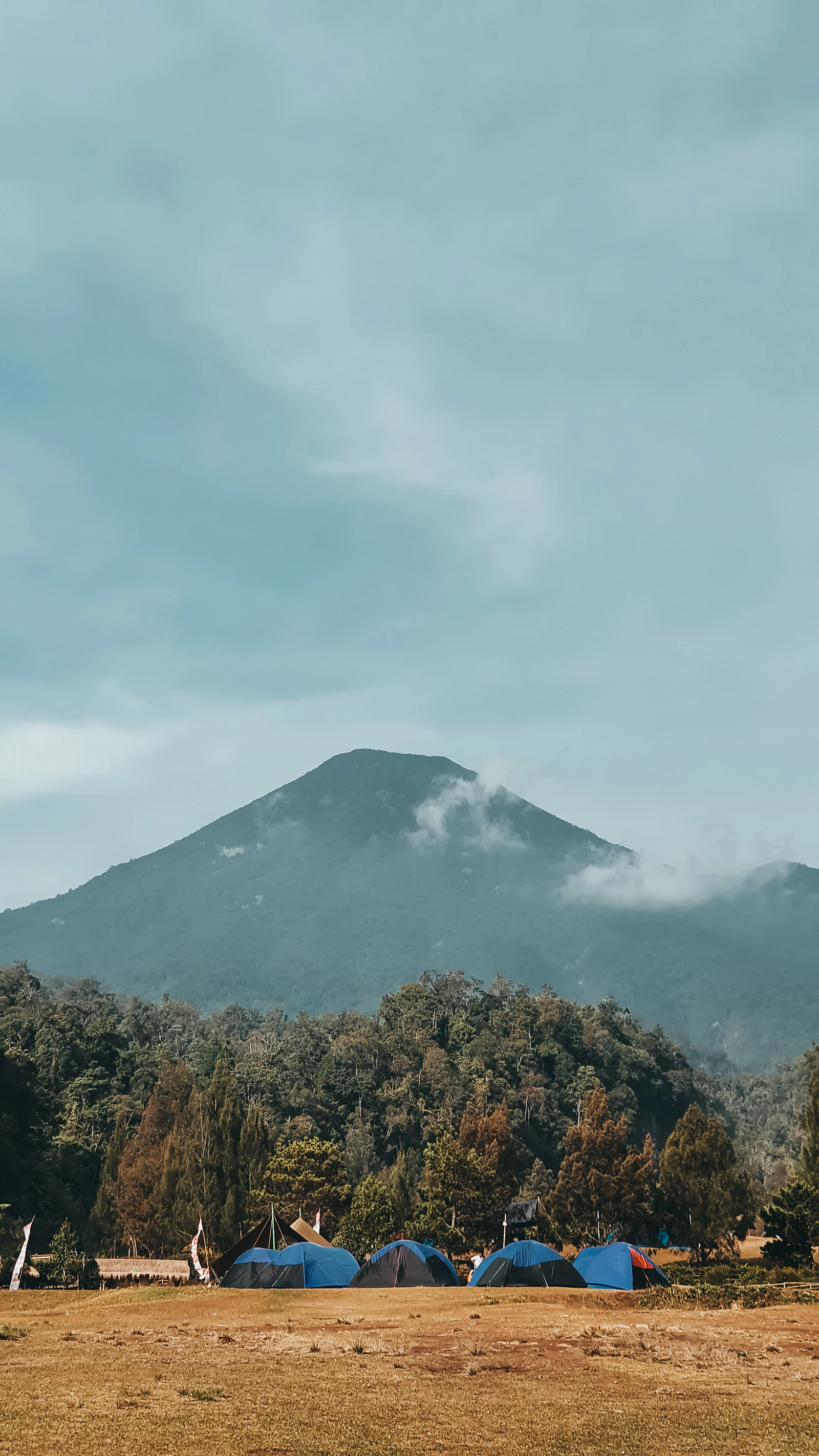 Remote tented camp on the quiet northern Rongai side of Mount Kilimanjaro