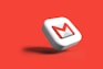 a close up of a white and red object on a red background