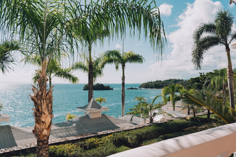 a view of a body of water from a balcony