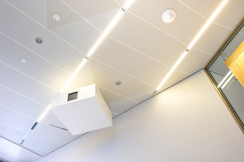 Ceiling-mounted wireless access point in a commercial environment
