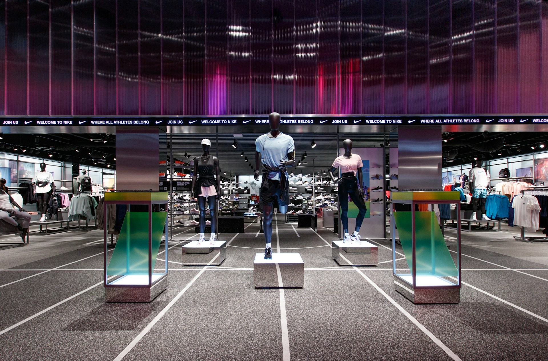 a display of men's clothing in a store