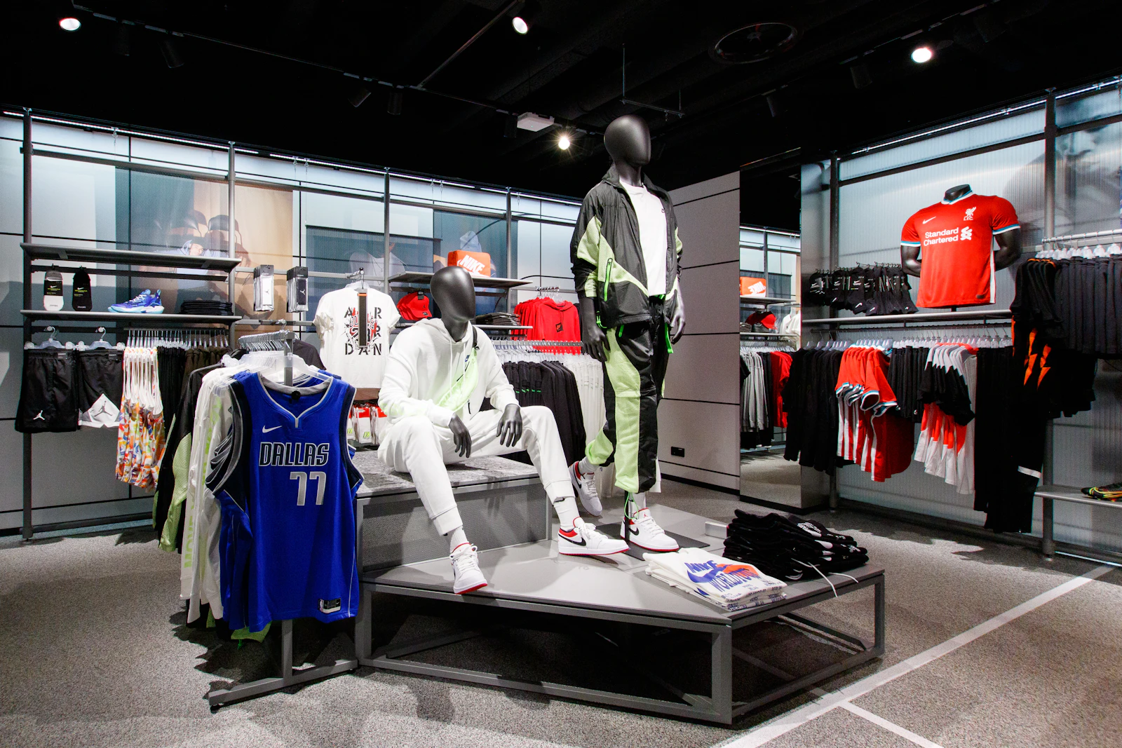 Performance products and training goods in a commercial setting