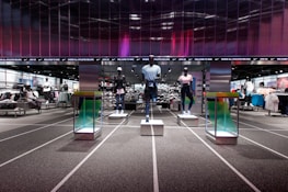 a display of mannequins in a clothing store