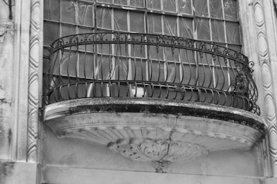 A detailed shot of a wrought iron balcony typical of Puebla’s colonial architecture.