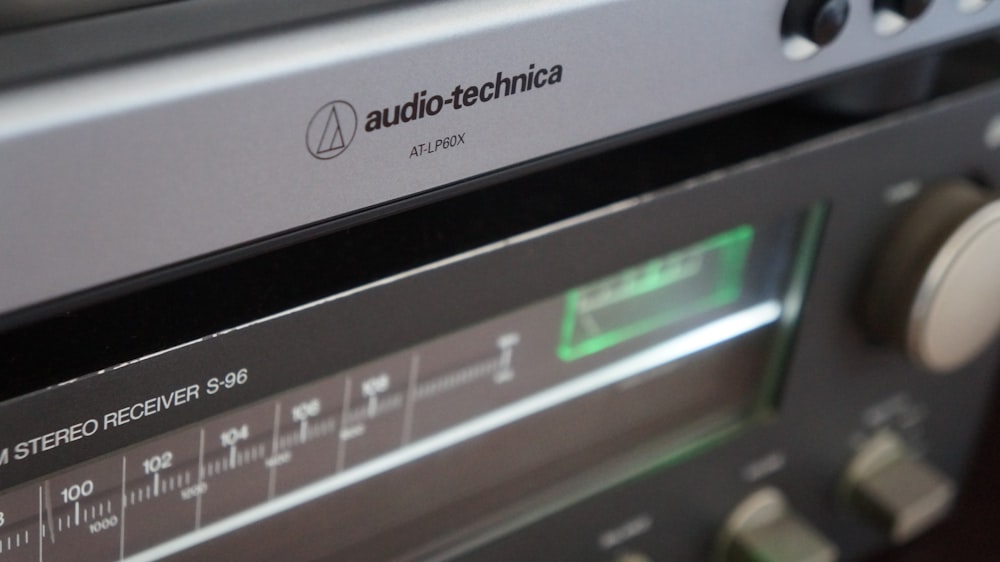 a close up of an audio - tech device