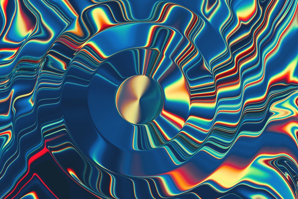 a computer generated image of a circular object