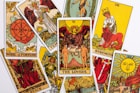 a collection of tarot cards with different designs