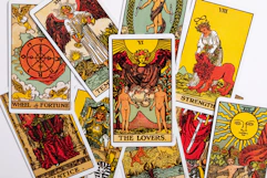 a collection of tarot cards with different designs