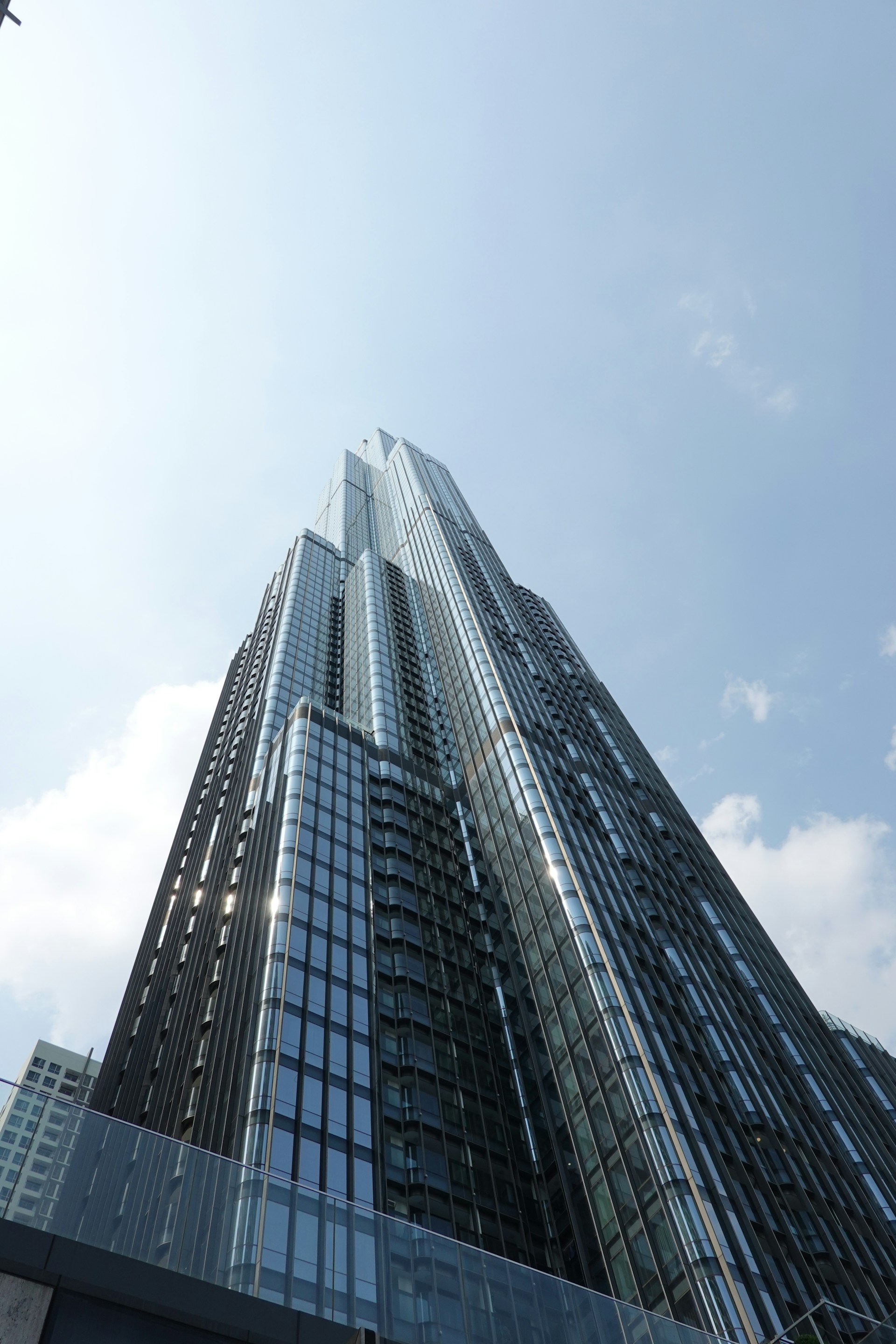 a very tall building with lots of windows