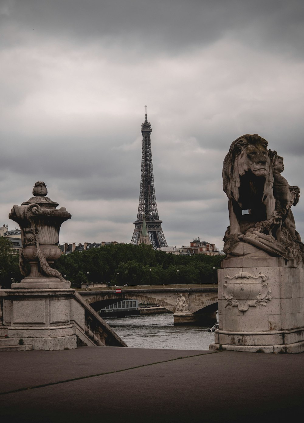 the eiffel tower towering over the city of paris