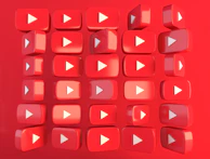A vibrant pack of red and black themed icons and buttons for game UI.