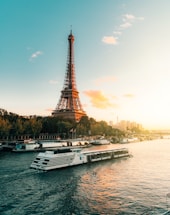 the eiffel tower towering over the city of paris