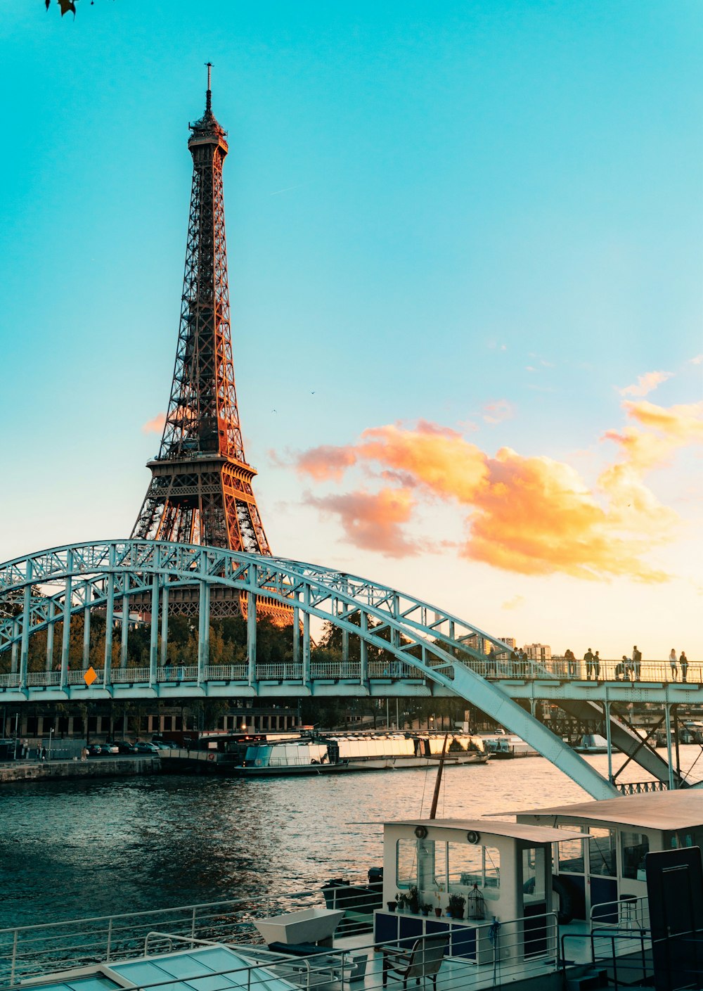 the eiffel tower towering over the city of paris