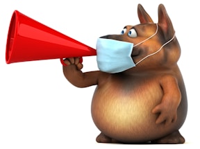 A quirky cartoon monster holding a vintage microphone, ready to listen.