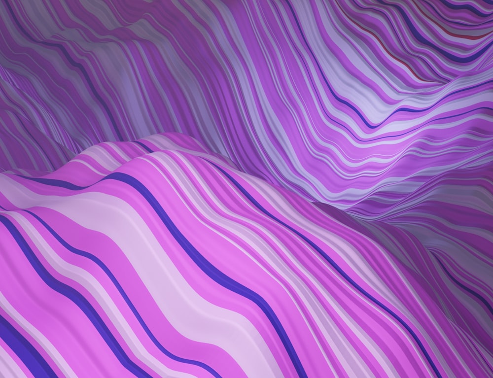 a purple and white abstract background with wavy lines