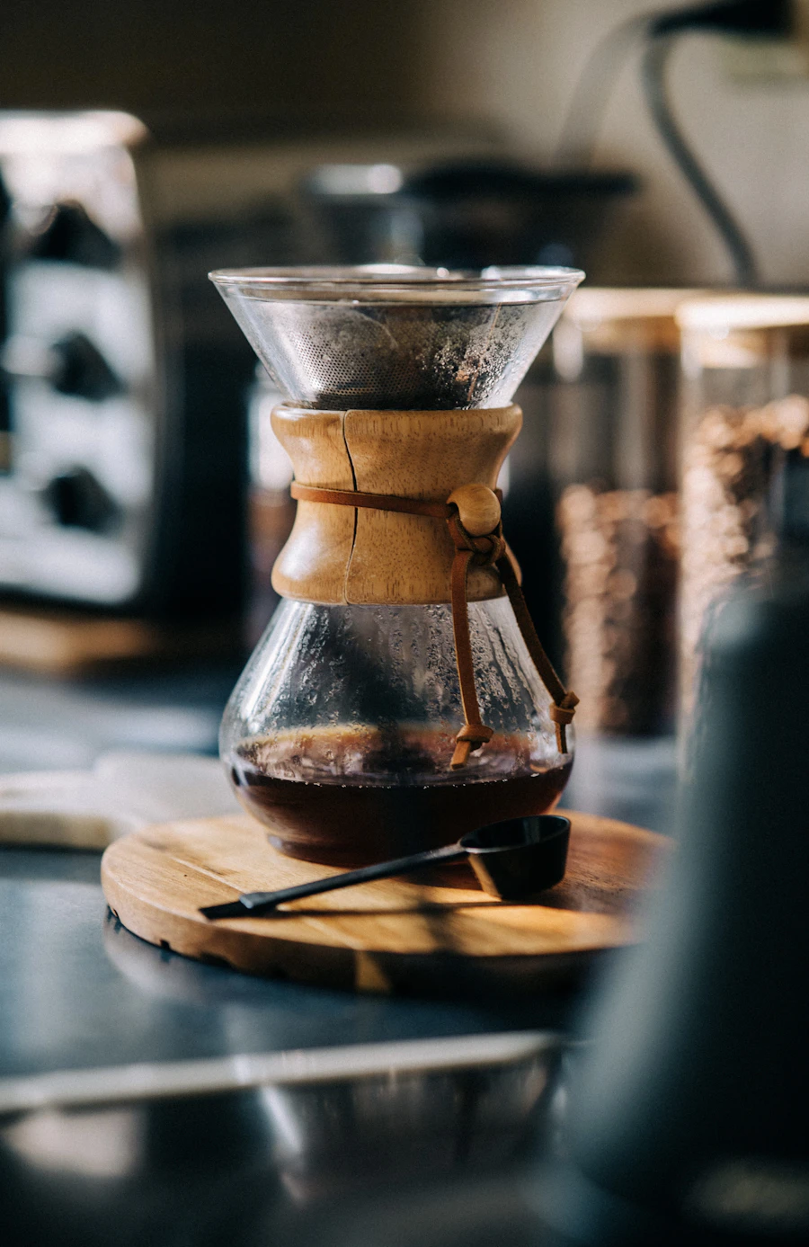 White elephant gift: a Belgian balance syphon that brews coffee over a spirit flame