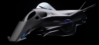 a futuristic looking object with a black background