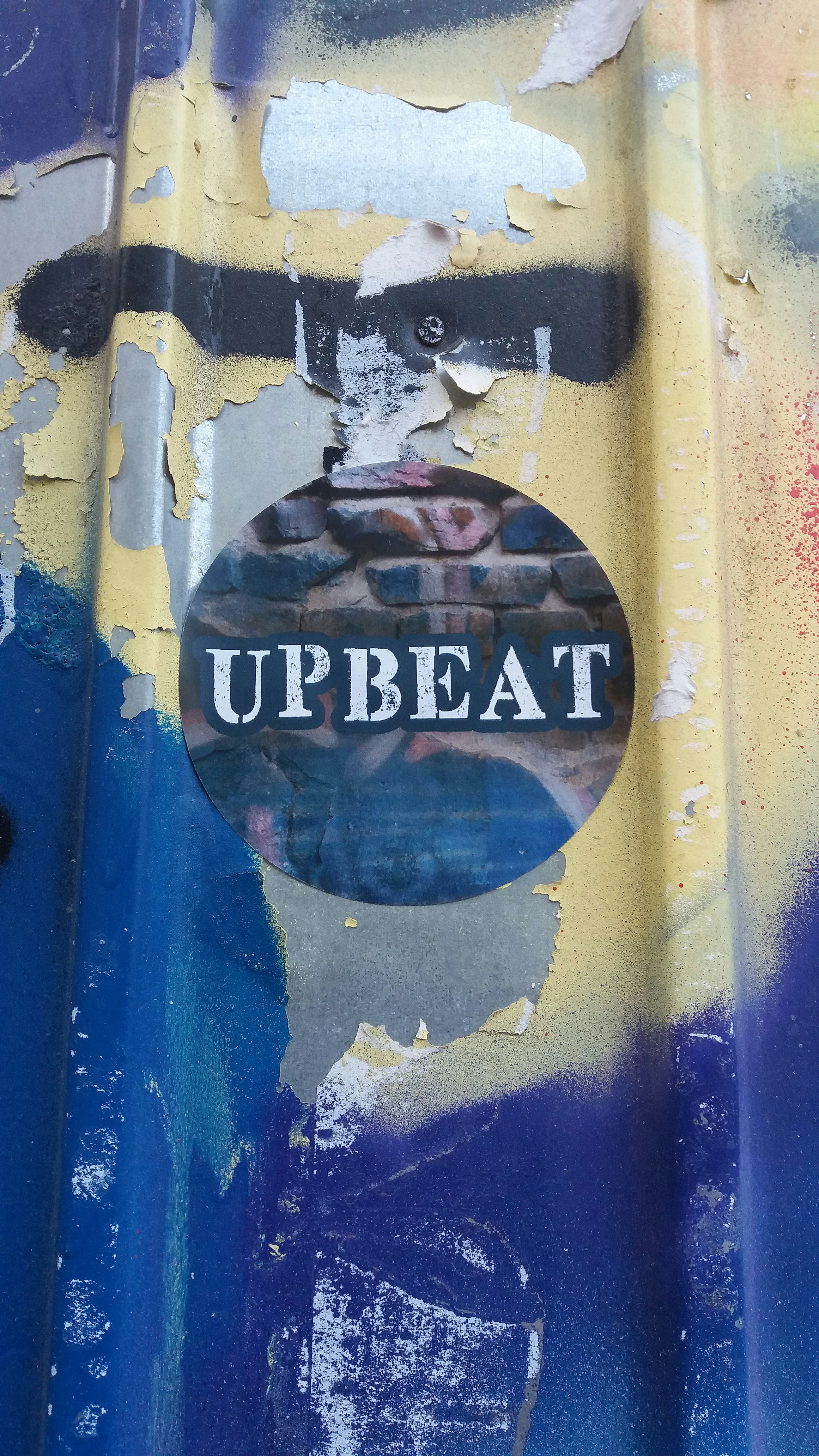 a sticker on the side of a train car