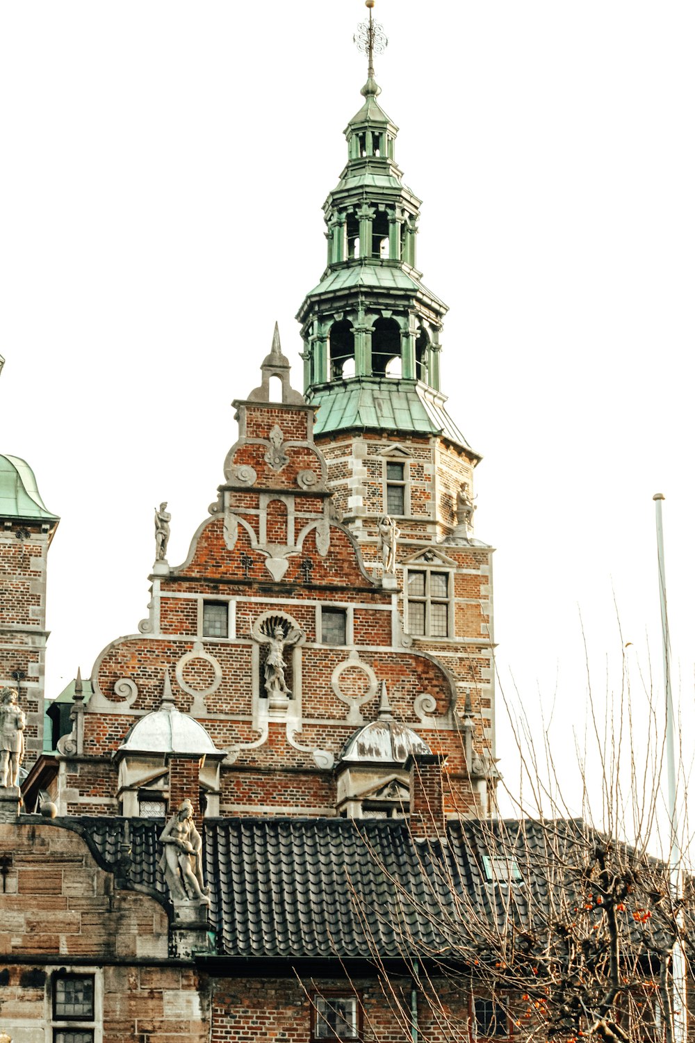 a large building with a clock tower on top of it