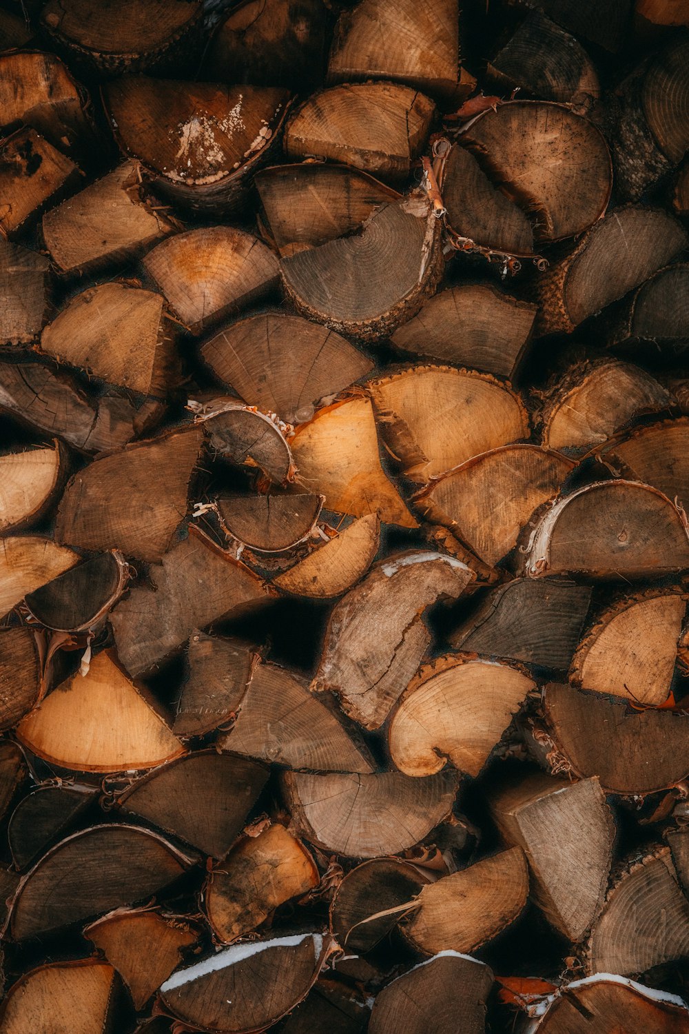 a pile of cut wood sitting next to each other