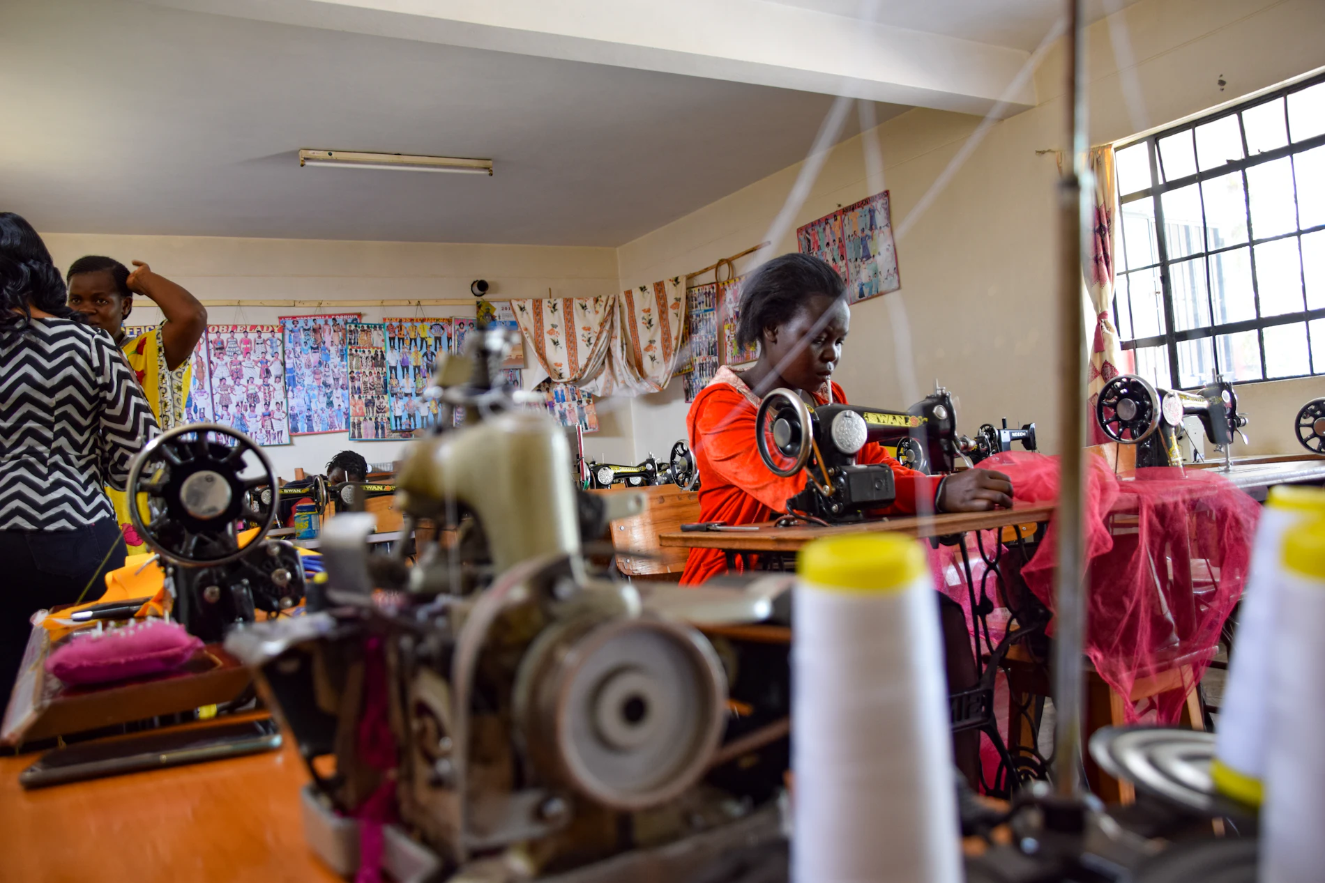 The closing room, where uppers are stitched