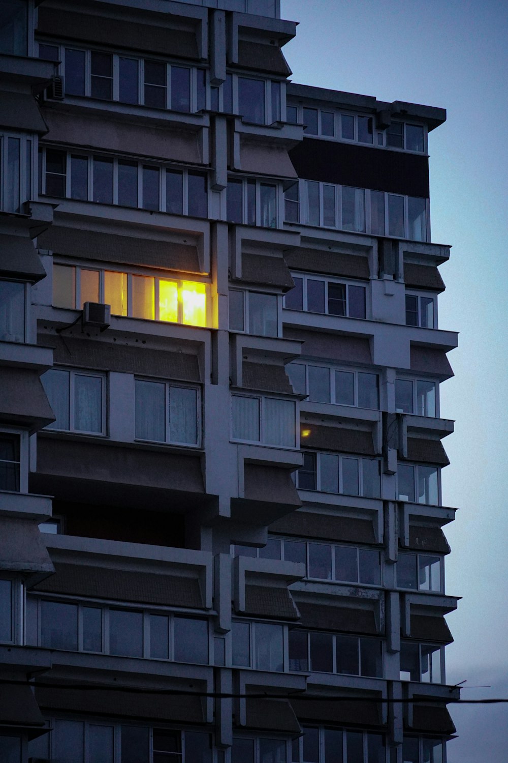 a very tall building with a lot of windows