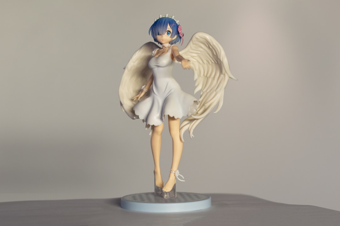 grey and white colr Anime Figurines 