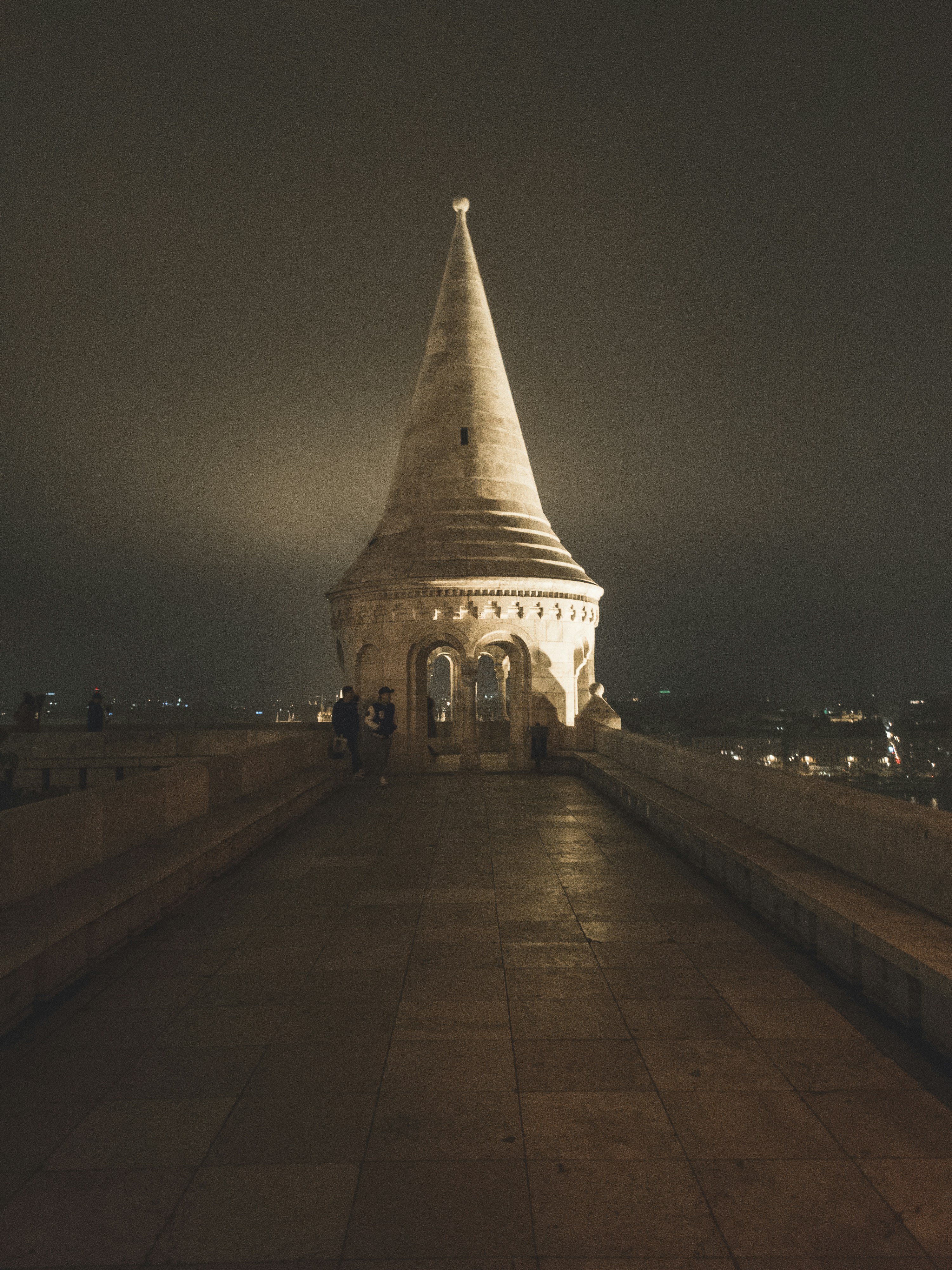 a very tall tower sitting on top of a building