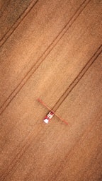 an aerial view of a kite flying in the sky