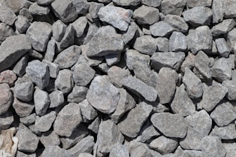 a pile of rocks sitting next to each other