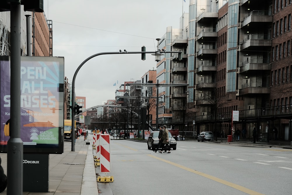 a person riding a motorcycle on a city street