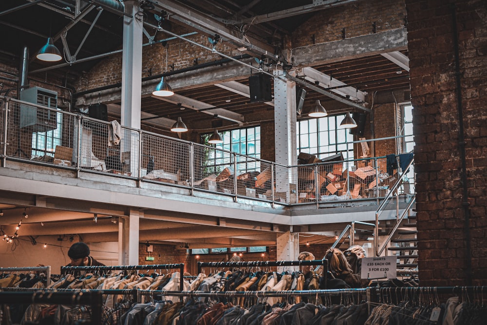 a group of people hanging out in a building