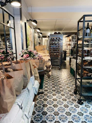 a store filled with lots of bags of food