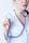 a woman in a white shirt holding a stethoscope