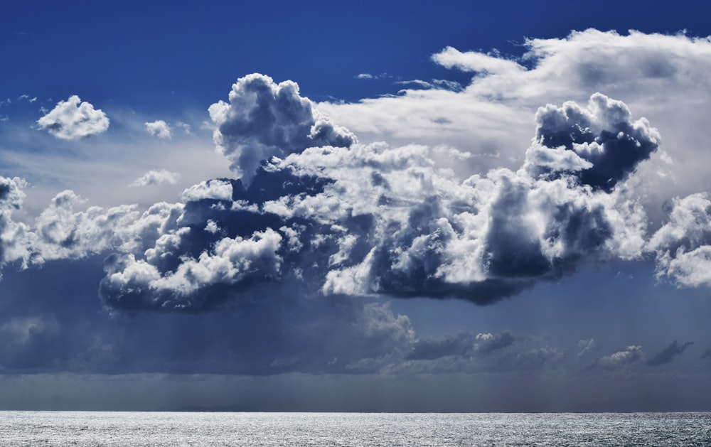 a group of clouds in the sky