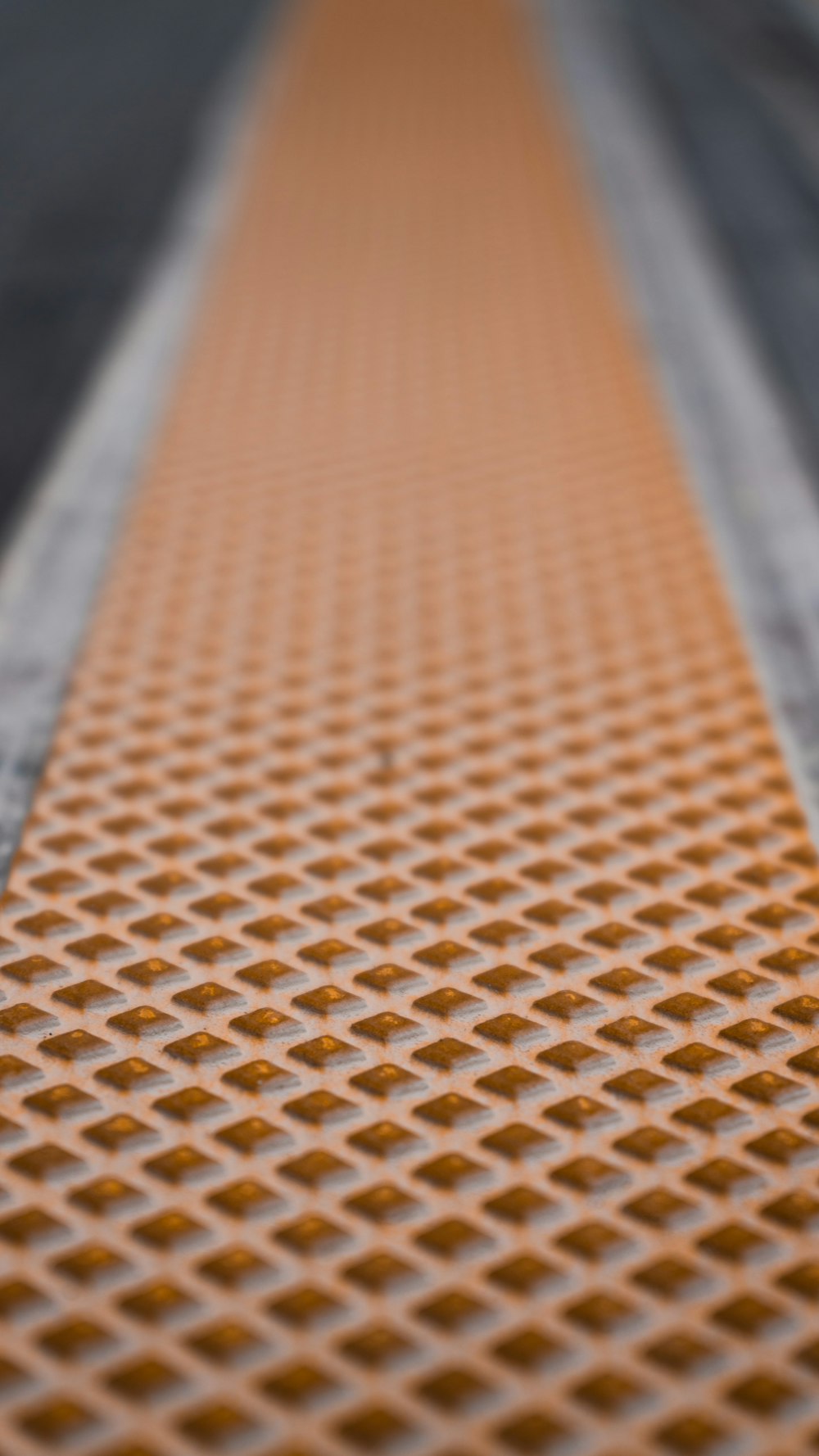 a close up view of a metal grate
