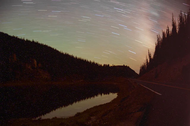 The Milky Way reflected in Grand Lake — 8,400 feet, zero light pollution