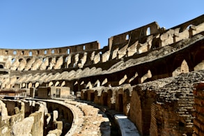 the interior of an ancient roman amphit